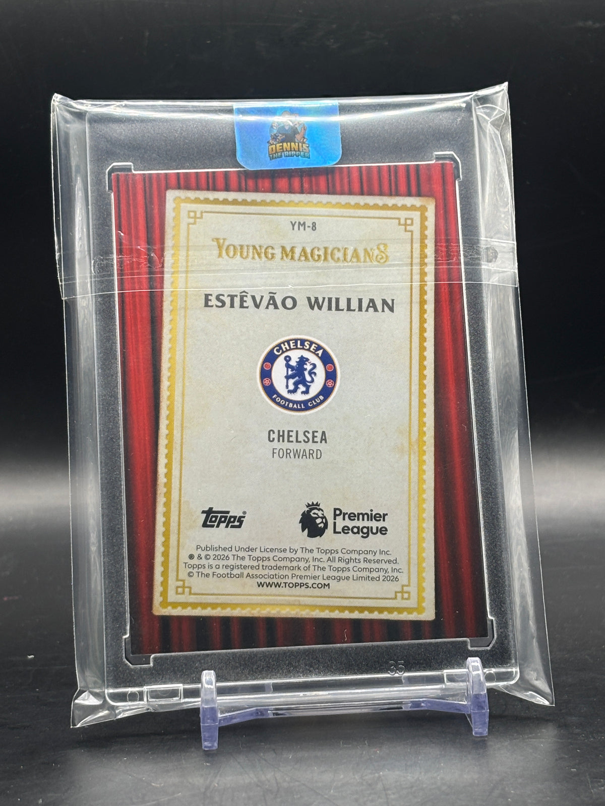 2025-26 Topps Merlin Premier League Estevao Williams Chelsea FC Black Young Magicians 04/10