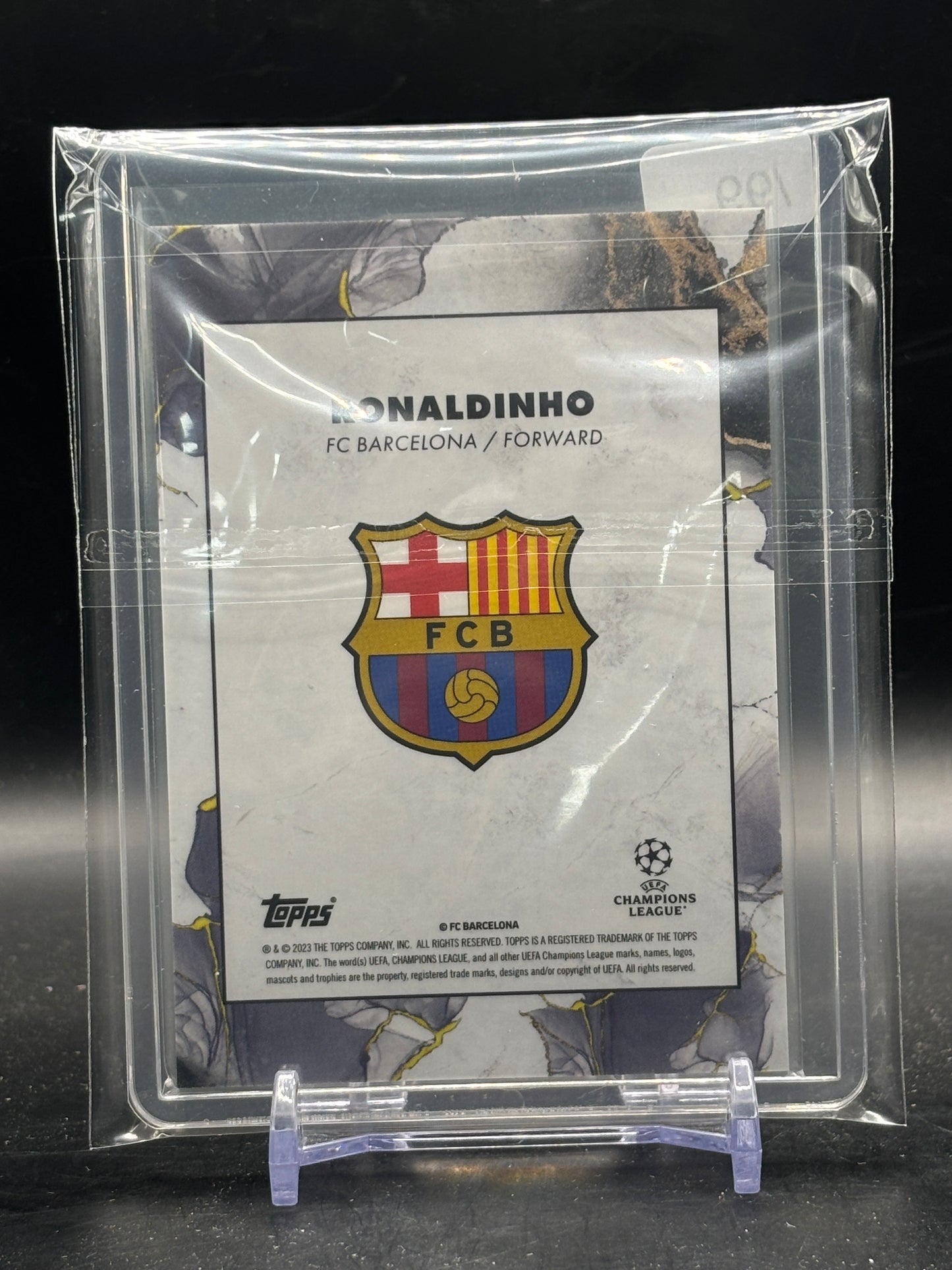2022-23 Topps Inception UCC Ronaldinho FC Barcelona Green Legacy 45/99