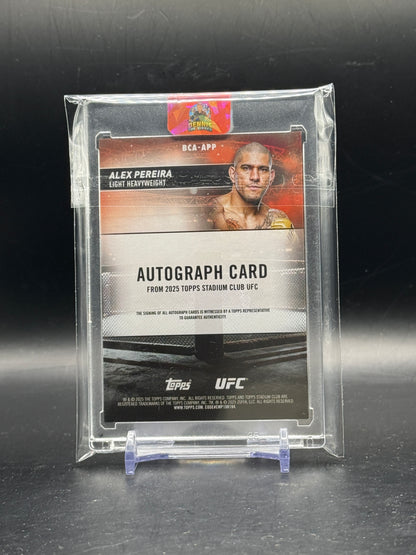 2025 Topps Stadium Club UFC Alex Pereira Auto