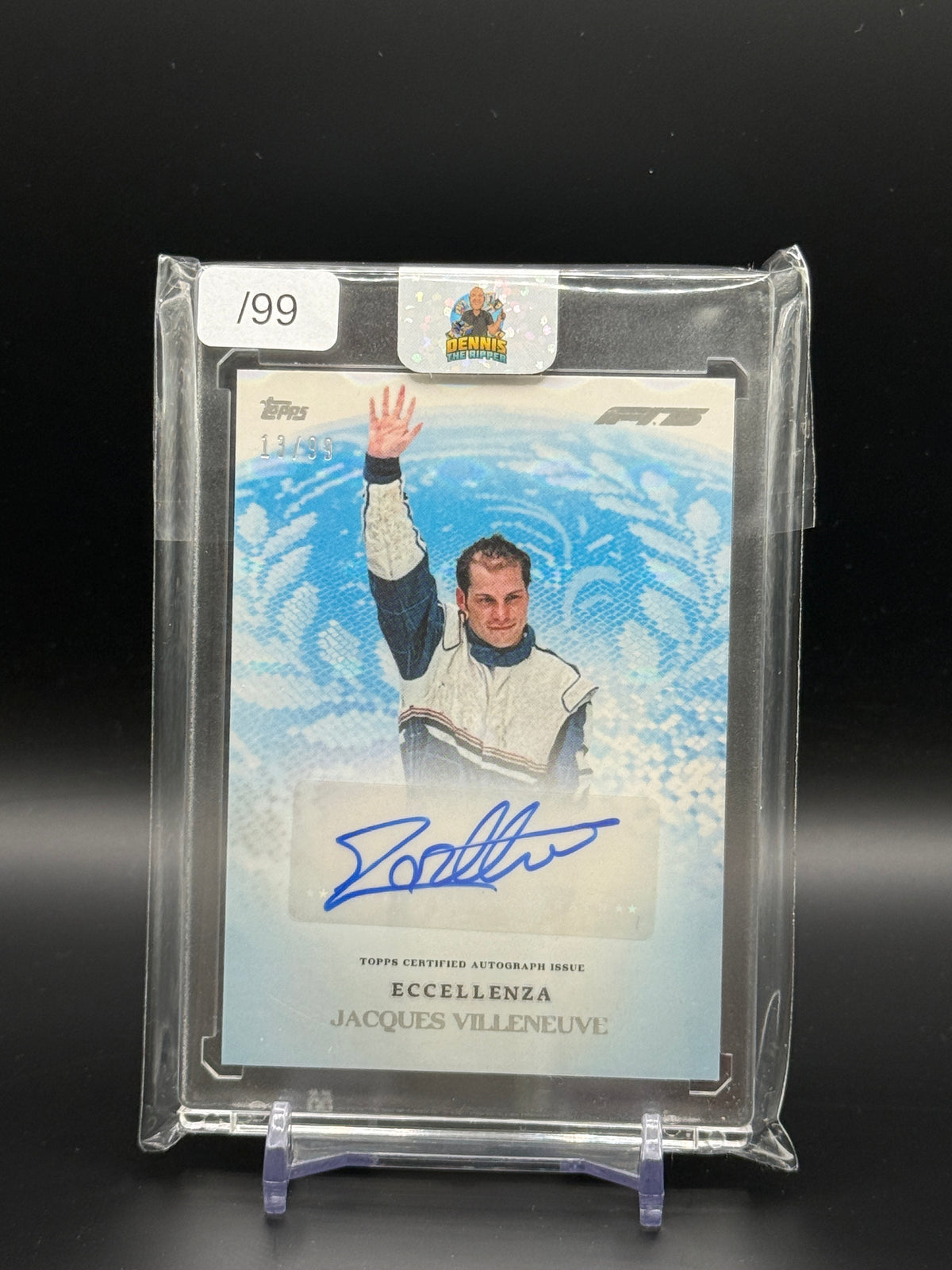 2025 Topps Eccellenza F1 Jacques Villeneuve Supremo Auto 13/99