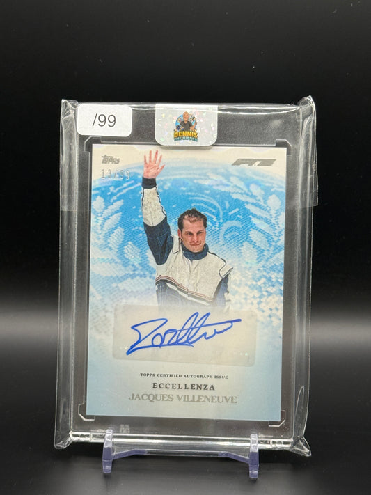 2025 Topps Eccellenza F1 Jacques Villeneuve Supremo Auto 13/99