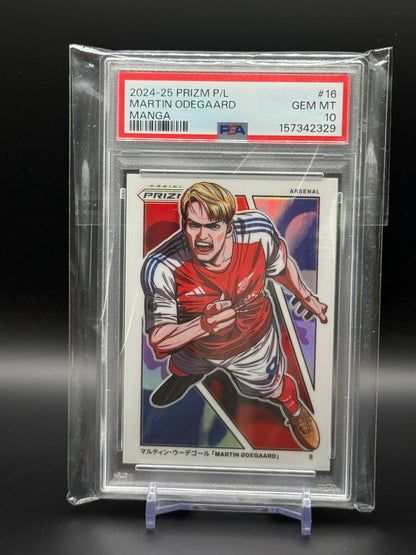 2024-25 Panini Prizm Premier League Martin Odegaard Arsenal Manga PSA 10 157342329