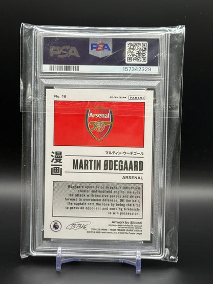 2024-25 Panini Prizm Premier League Martin Odegaard Arsenal Manga PSA 10 157342329