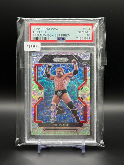 2022 Panini Prizm WWE Triple H Premium Box Set 071/199 PSA 10 74851821