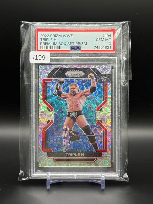 2022 Panini Prizm WWE Triple H Premium Box Set 071/199 PSA 10 74851821