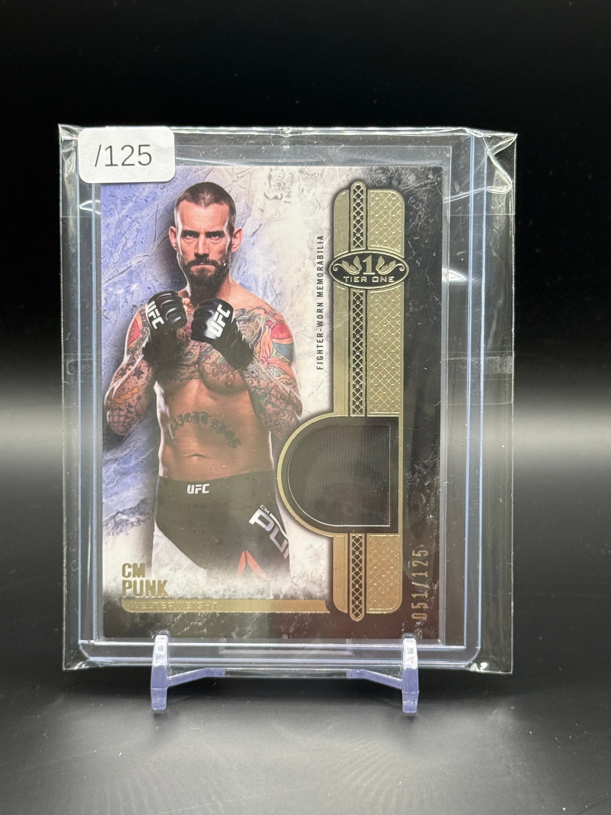 2017 Topps Knockout UFC CM Punk Tier One Patch 051/199
