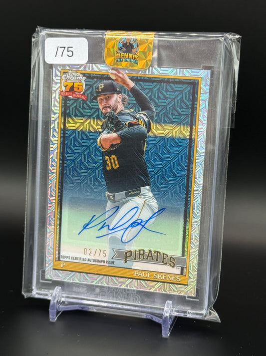 2026 Toops Series 1 Paul Skenes Pittsburg Pirates Mojo Auto 02/75