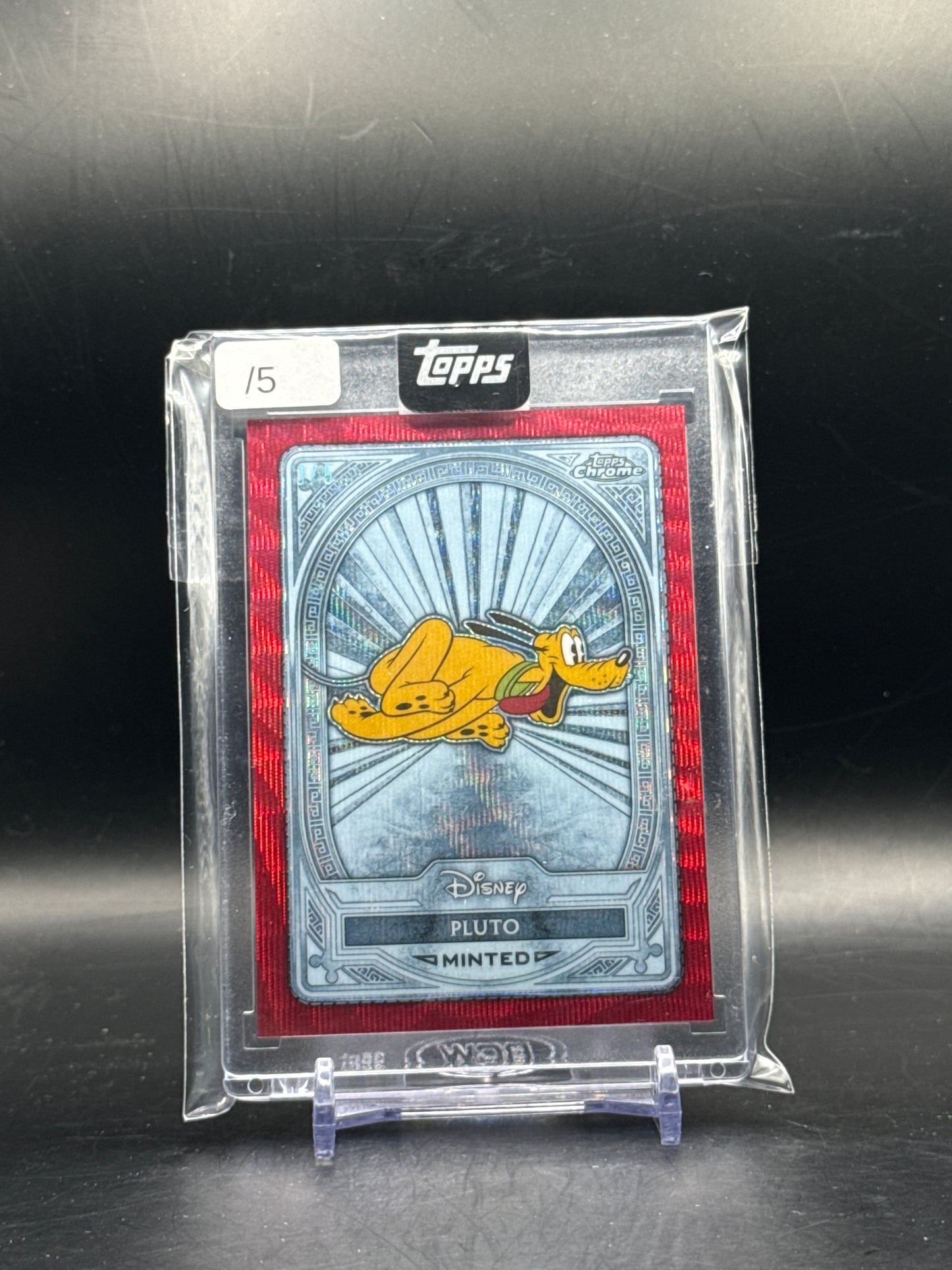 2025 Topps Disney Chrome Pluto #105 3/5