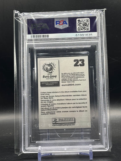 2004 Panini UEFA Euro Sticker Cristiano Ronaldo Portugal PSA 8 61991635