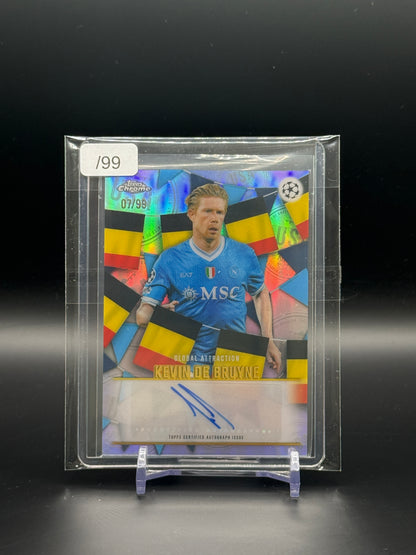 2025-26 Topps Chrome UCC Kevin De Bruyne SSC Napoli Global Attraction Auto 07/99