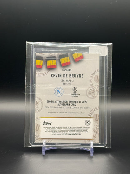2025-26 Topps Chrome UCC Kevin De Bruyne SSC Napoli Global Attraction Auto 07/99