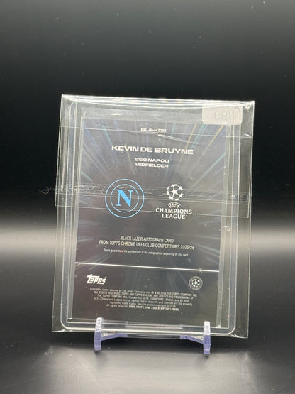 2025-26 Topps Chrome UCC Kevin De Bruyne SSC Napoli Green Black Lazer Auto 97/99