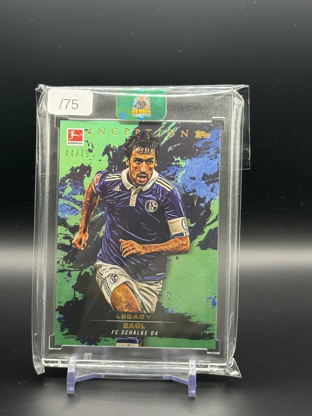 2024-25 Topps Inception Bundesliga Raul FC Schalke 04 Green Auto 44/75