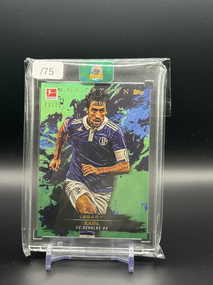 2024-25 Topps Inception Bundesliga Raul FC Schalke 04 Green Auto 44/75