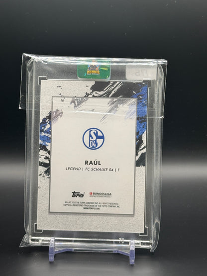 2024-25 Topps Inception Bundesliga Raul FC Schalke 04 Green Auto 44/75
