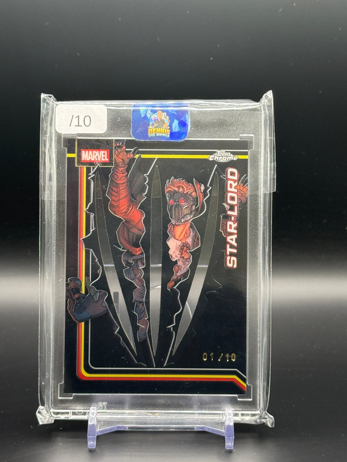 2025 Topps Chrome Marvel Comics Star-Lord Black Claw 01/10