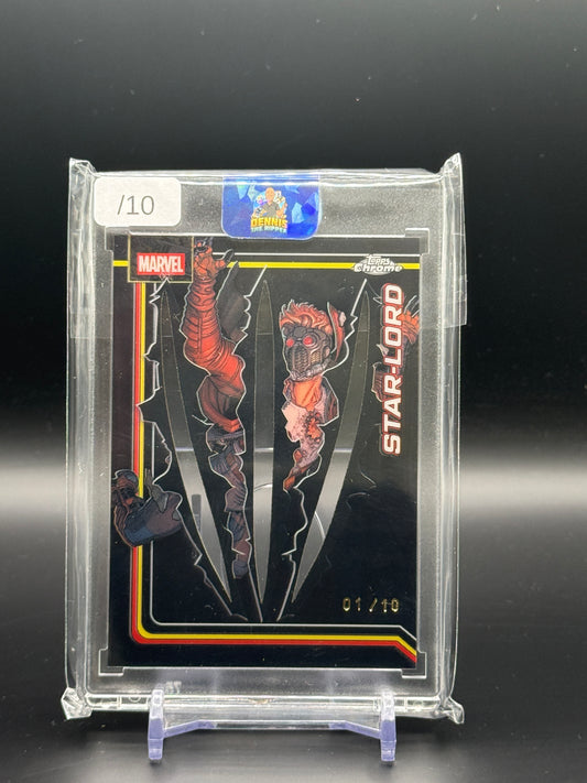 2025 Topps Chrome Marvel Comics Star-Lord Black Claw 01/10