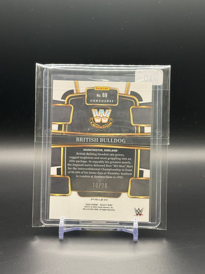 2024 Panini Select WWE British Bulldog Gold 10/10