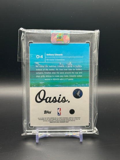 2025-26 Topps Hoops NBA Anthony Edwards Minnesota Timberwolves Oasis