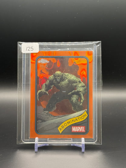 2025 Topps Chrome Marvel Comics Abomination Orange 15/25