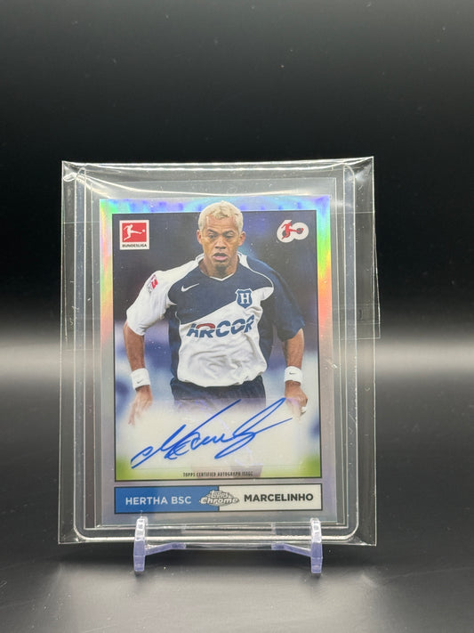 2023-24 Topps Chrome Bundesliga Marcelinho Hertha BSC Refractor Auto