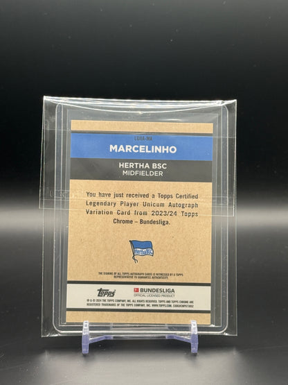 2023-24 Topps Chrome Bundesliga Marcelinho Hertha BSC Refractor Auto