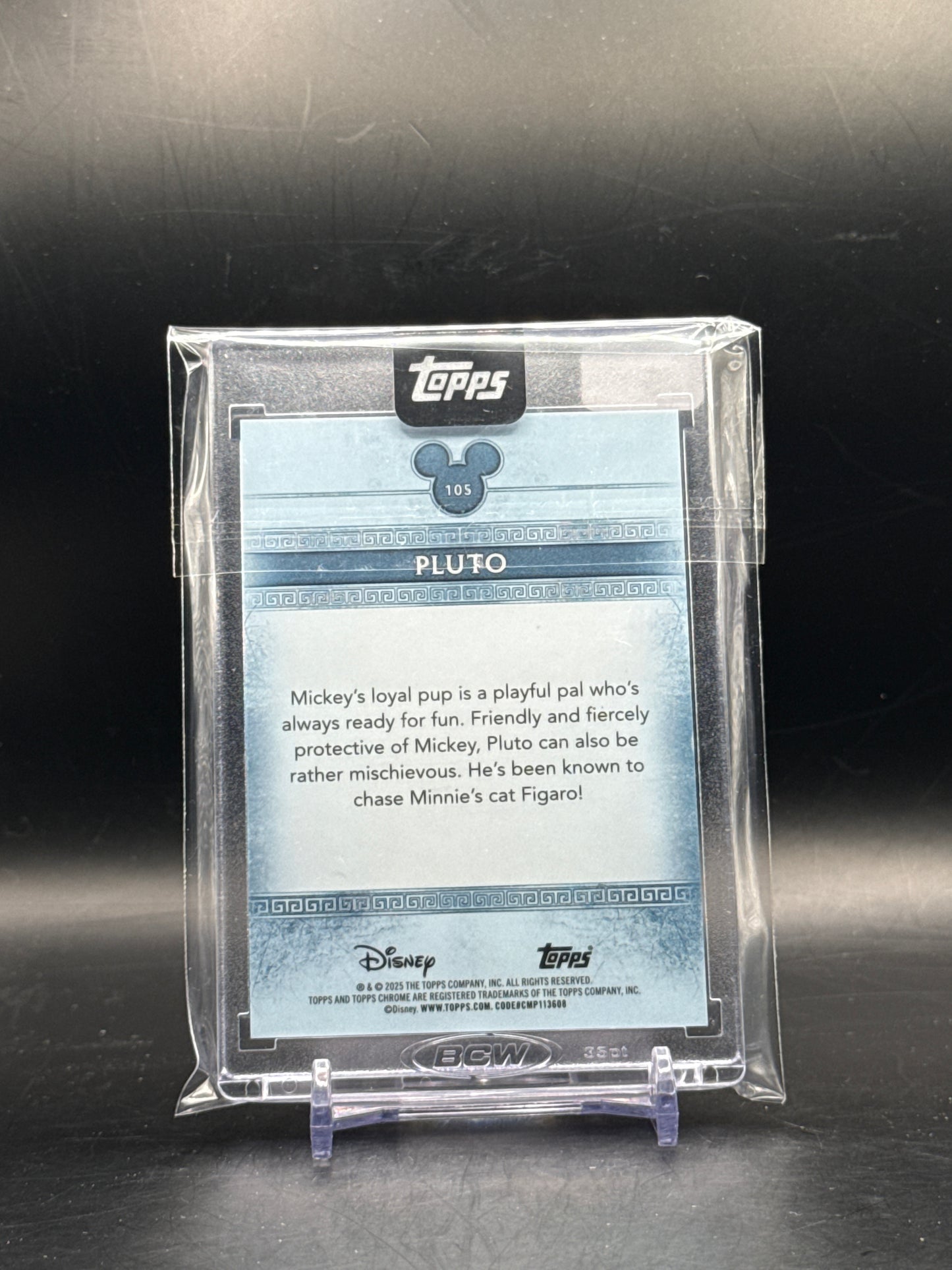 2025 Topps Disney Chrome Pluto #105 3/5