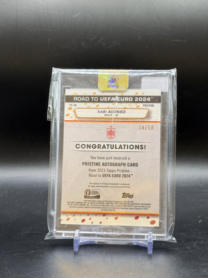 2024 Topps Pristine Road to Euro Xabi Alonso Spain Gold Auto 14/50