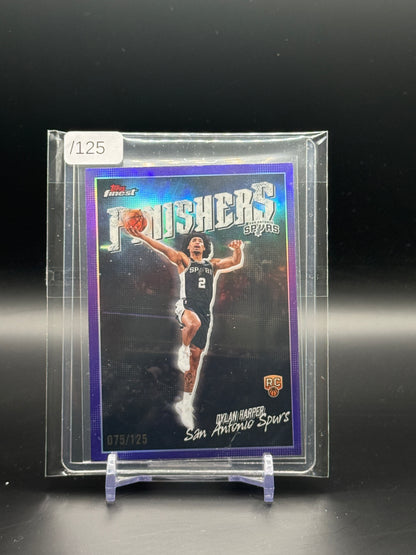 2025-26 Topps Finest NBA Dylan Harper San Antonio Spurs Purple 075/125