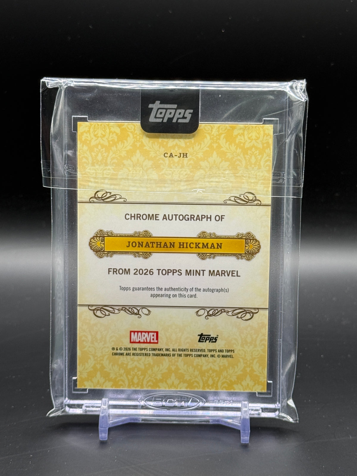 2026 Topps Mint Marvel Jonathan Hickman Auto