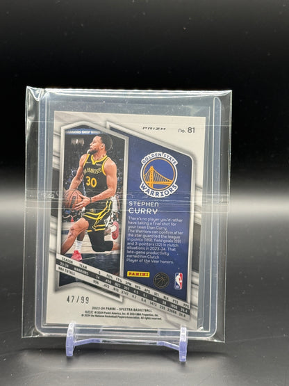 2023-24 Panini Spectra NBA Stephan Curry Golden State Warriors Interstellar Hyper 47/99