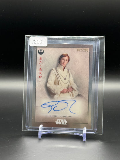 2025 Topps Meiyo Star Wars Genevive O´Reilly Mon Mothma Auto 072/200