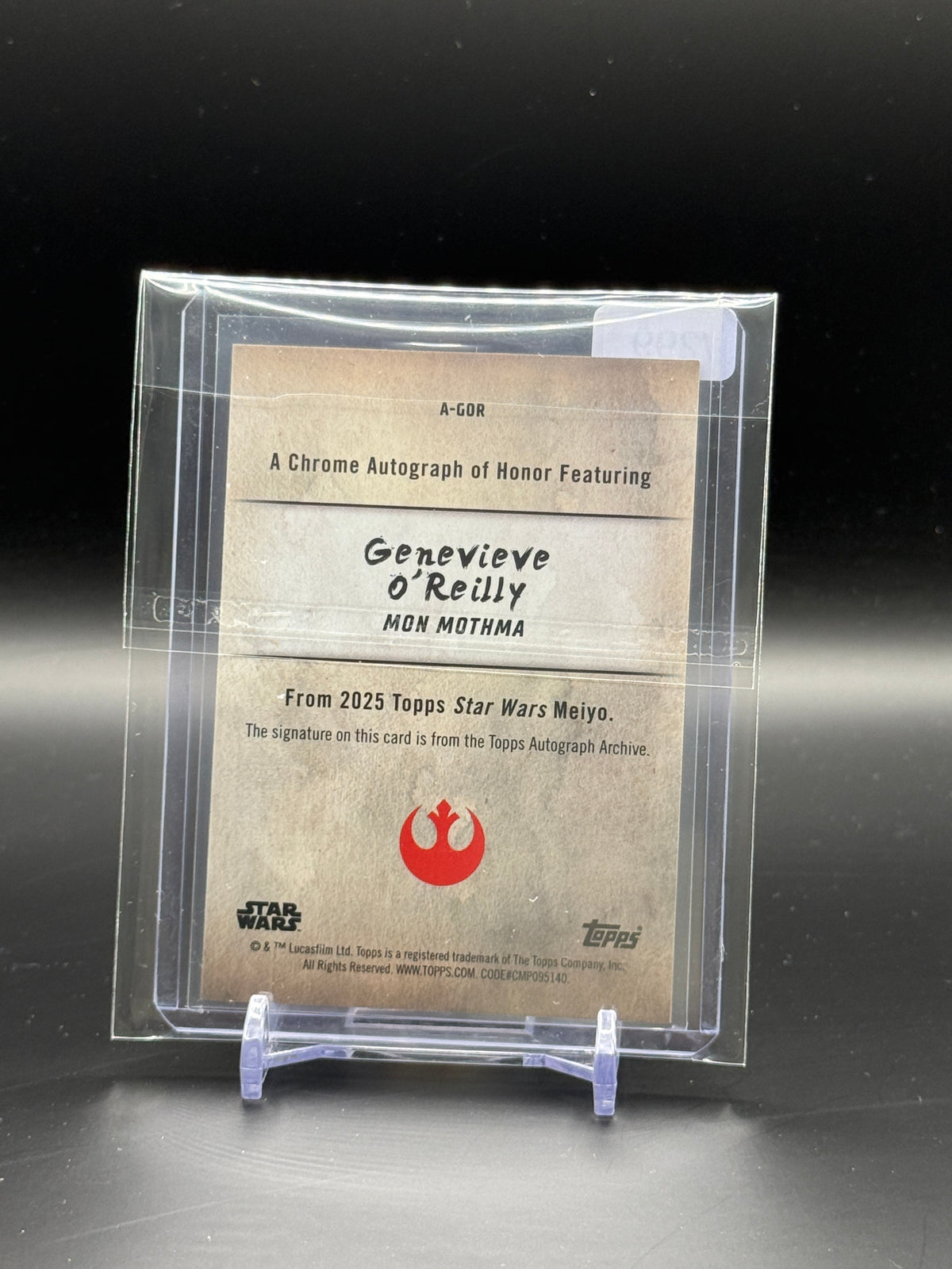 2025 Topps Meiyo Star Wars Genevive O´Reilly Mon Mothma Auto 072/200