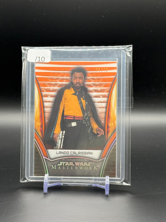 2025 Topps Masterworks Star Wars Lando Calrissian Orange 04/10