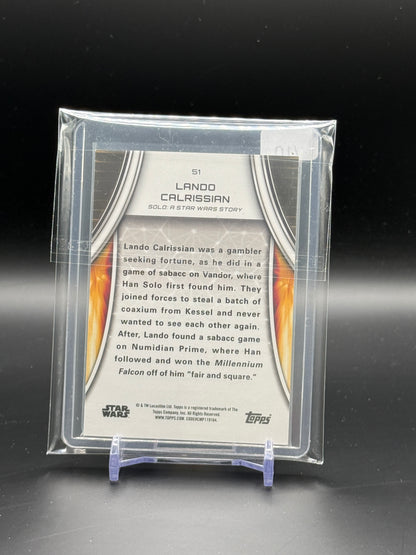 2025 Topps Masterworks Star Wars Lando Calrissian Orange 04/10