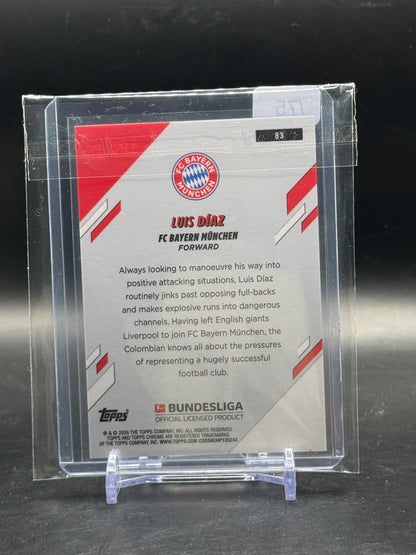 2025-26 Topps Chrome Bundesliga Luis Diaz FC Bayern München True Purple 64/75