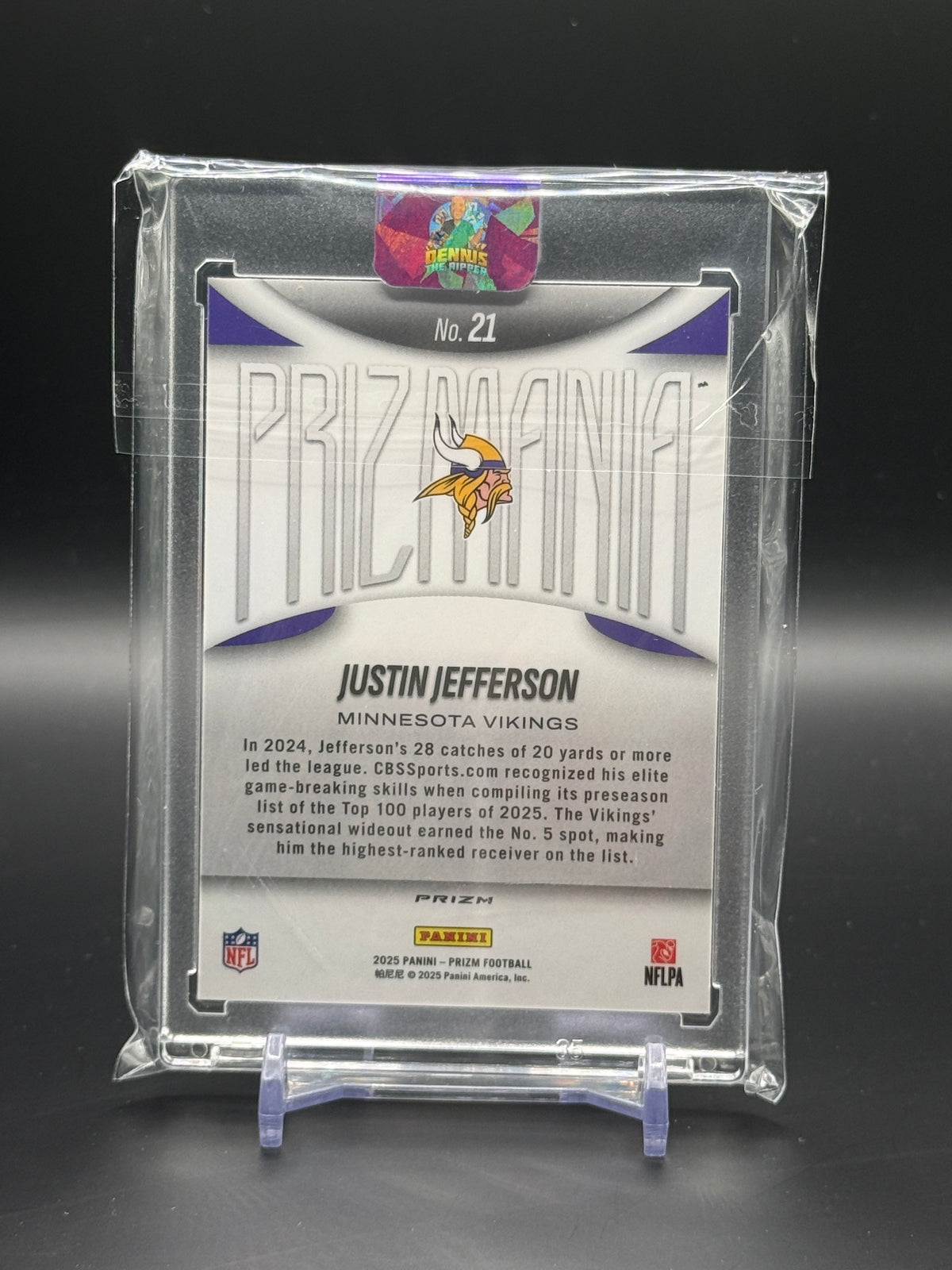 2025 Panini Prizm NFL Justin Jefferson Minnesota Vikings Prizmania
