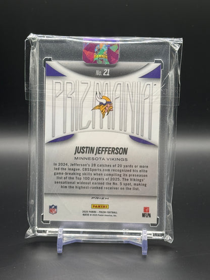 2025 Panini Prizm NFL Justin Jefferson Minnesota Vikings Prizmania