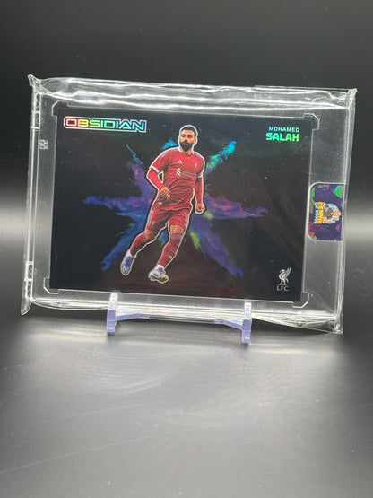 2025-26 Panini Obsidian Soccer Mohamed Salah Liverpool FC Color Blast