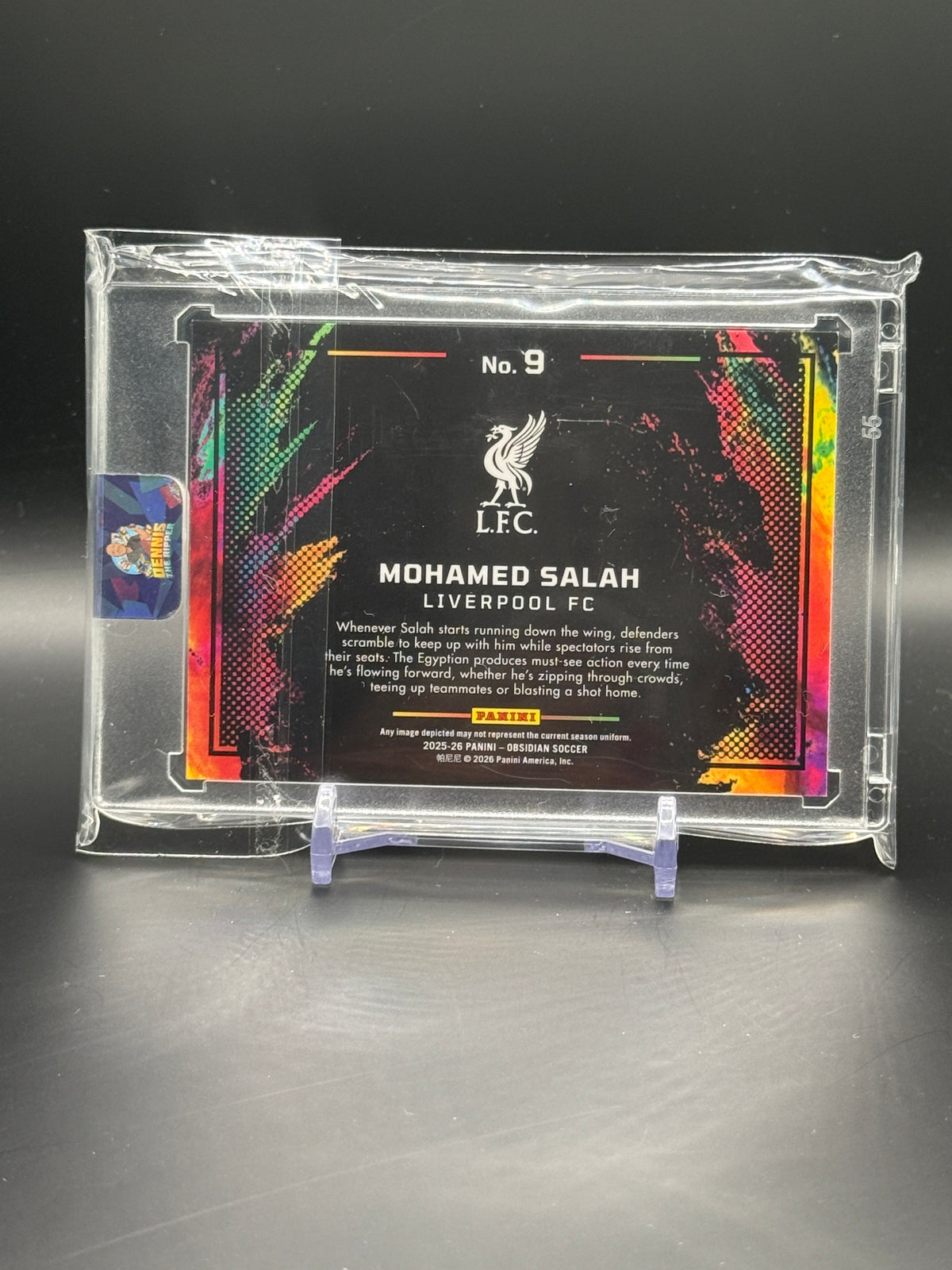 2025-26 Panini Obsidian Soccer Mohamed Salah Liverpool FC Color Blast