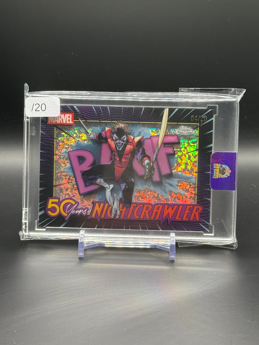 2025 Topps Chrome Marvel Nightcrawler 50 Years 04/20