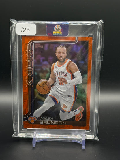 2025-26 Topps Flagship NBA Jalen Brunson New York Knicks Orange 08/25