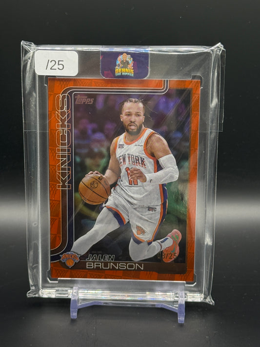 2025-26 Topps Flagship NBA Jalen Brunson New York Knicks Orange 08/25
