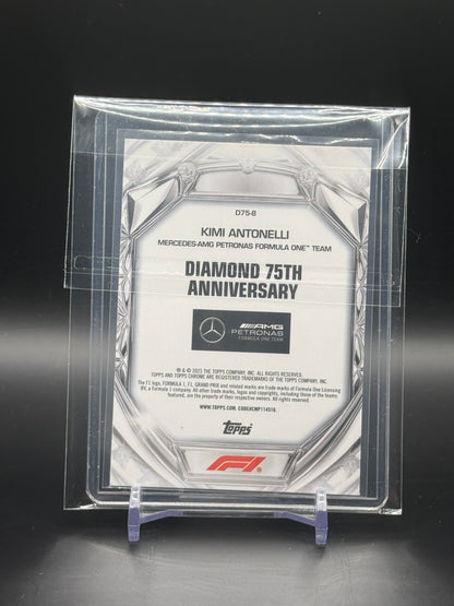 2025 Topps Chrome F1 Kimi Antonelli Mercedes AMG Diamond 75th Anniversary