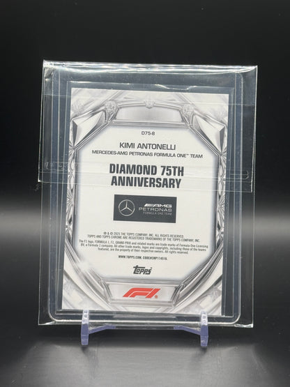 2025 Topps Chrome F1 Kimi Antonelli Mercedes AMG Diamond 75th Anniversary