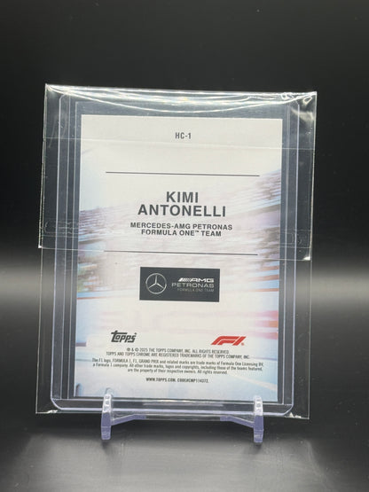 2025 Topps Chrome F1 Kimi Antonelli Mercedes AMG Helmet