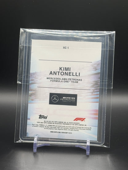 2025 Topps Chrome F1 Kimi Antonelli Mercedes AMG Helmet