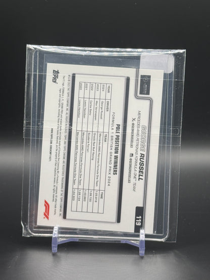 2025 Topps Chrome Sapphire F1 George Russel Mercedes AMG Black & White 20/20