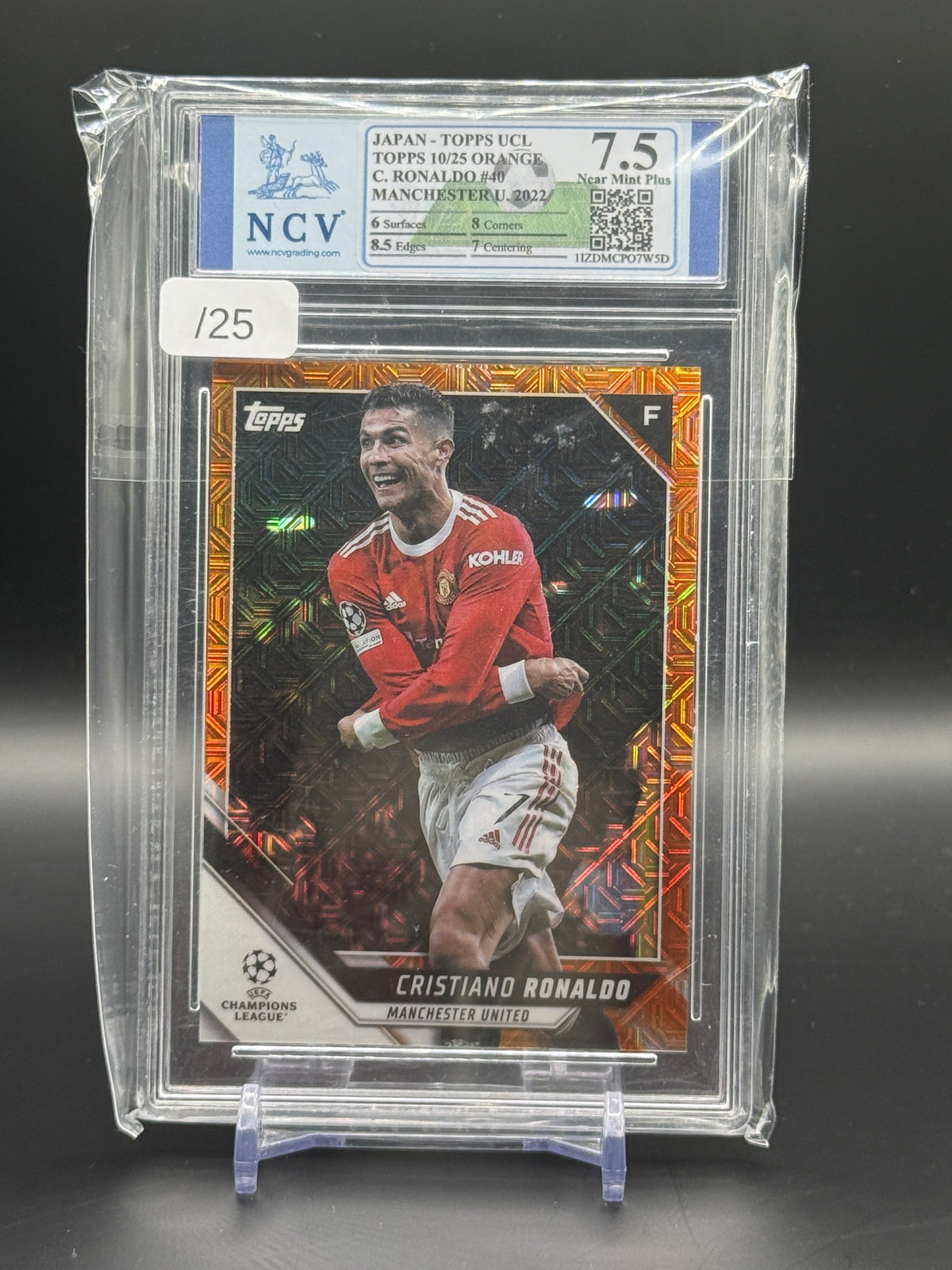 2022 Topps Topps UCC Japan Christiano Ronaldo Manchester United Orange Mojo 10/25 NCV 7,5 11ZDMCPO7W5D
