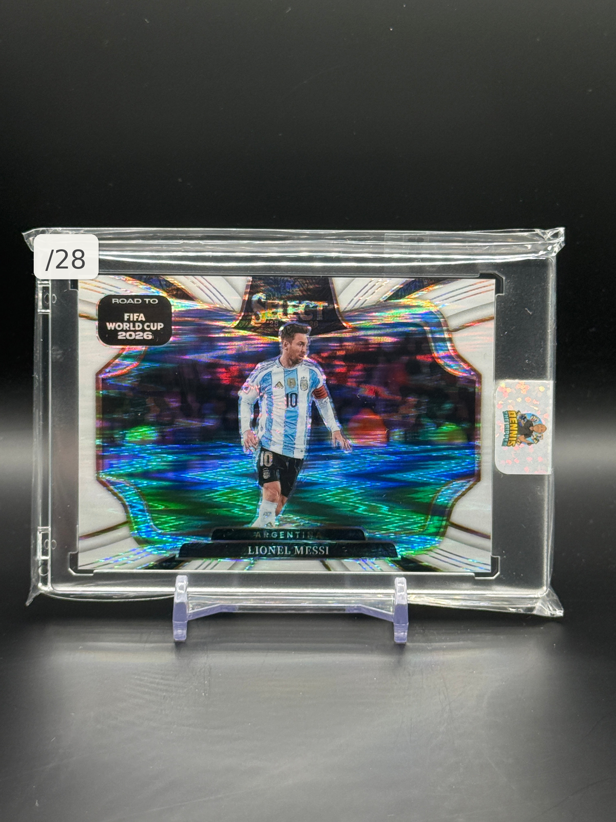 2025-26 Panini Select Road To Fifa World Cup 2026 Lionel Messi Argentinen White Flash 10/28